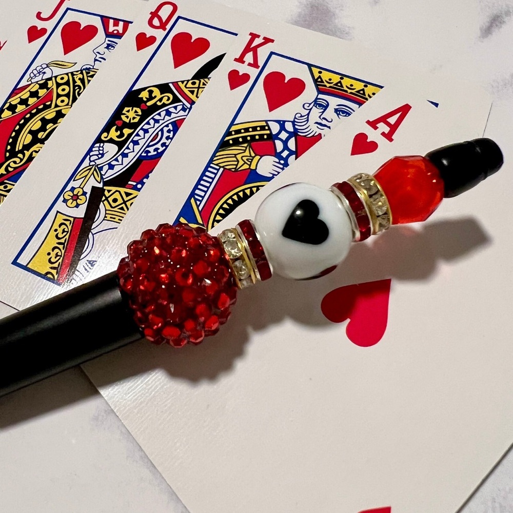 Queen of Your Heart Pen | Acrylic Beaded Ballpoint | Creative  Writing | Gifts